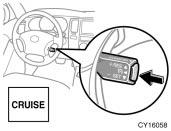 Cruise control The cruise control is designed to maintain a set cruising speed without requiring the driver to operate the accelerator. Cruising speed can be set to any speed above 40 km/h (25 mph).