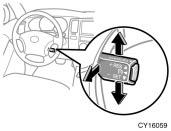 CY16059 SETTING THE CRUISING SPEED The transmission must be in D or 4 before you set the cruising speed.