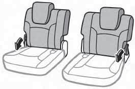 without third row seats) (5) Fold-down (2) Lower (1) Push (4) Push down (3) Pull up Windshield wiper