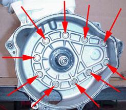 5.10 (Below) Use a universal flywheel puller to remove