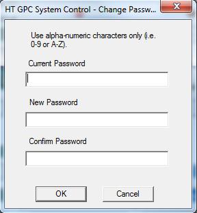 Using the Module Security 4 Changing the Password Under the Tools > Security menu you will find a Change Password option from which the default password can be replaced