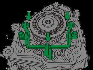 Assemble gear shift fork. fifth gear should be engaged using selector shaft. Loosen screw of selector jaws (1).