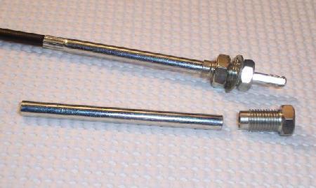 Max. 2 travel. Assembly shown with; 80007 nut, 10867-1 washer, 98202532 D-stem: Tube-Plated Brass, Body-.