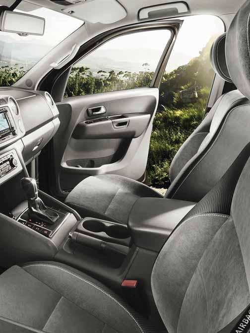Driving AT THE WHEEL Feel at home in the wild Cool and comfortable Air-conditioning is fitted as standard to help keep you cool. On Trendline and Highline models, the system is fully automatic, too.