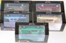 115/300 (Both NM-BVG) 80-120 2598 Top Slot Racing Pegaso Collection, Slot Car Group, 2 boxed examples to include TOP-7014 Pegaso Z102 Spyder Touring Le Mans, Limited Edition 40/300, and TOP-7011