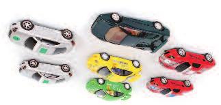 3184 Scalextric Pre Production Audi TT Loose Slot Car Group, 2 examples, originally issued in silver, but these issues are silver but decorated with Red Audi TT Liveries, never released, model number