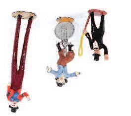 ringmaster with whip, plus, Charbens clown riding unicycle rare item and a Charbens clown on stilts possibly repainted but very rare (x3) 40-60 Lot 1329 1330 Britains mainly farm items (lead) 525