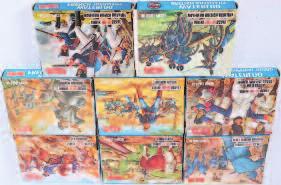 and Waterloo British Artillery 70-100 Lot 1472 1473 An Airfix H0/00 scale plastic figure group, eight boxed as issued examples to include Waterloo French Cavalry, Waterloo French Infantry, Sheriff of