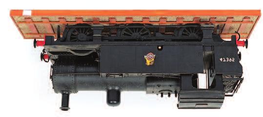 American Bo- Bo diesel switcher shunting locomotive, finished pale grey, unliveried on display base, constructed wood mainly 36 inches long x 8 inches wide x 10 inches tall, fine detail 40-70 33