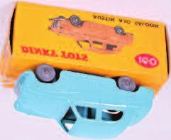 saloon, turquoise, smooth grey wheels, minor graffiti on box but correct colour spot (NM-BVGNM) 60-80 1937 Dinky Toys, 187 Volkswagen