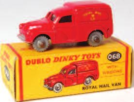 50-60 1923 Dublo Dinky, 065 Morris pickup, red, grey smooth wheels (M,BM) 30-50 1924 Dinky, 197 Morris Mini-Traveller, cream with rare lemon interior,