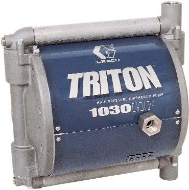 TRITON 3:1 irculating Pumps TRITON 13HP 23375 & 233751 TRITON 38HP 23385 & 233816 Low shear, low pulsation performance delivers superior finish quality FETURES ND ENEFITS Low pulsation output