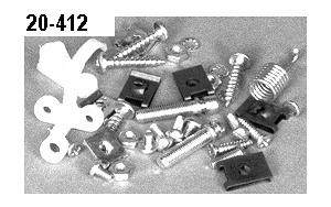 .20 R 20-277 REAR LICENSE PLATE MOUNTING KIT, 57, includes long spacers, seals etc. 7.