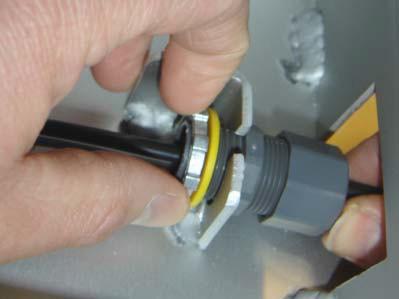 Plug motor harness into the connector plug