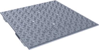GENERAL FOUNDRIES 00--9555 USF DETECTABLE WARNING PLATES C A B A Anchor tabs will ensure easy and secure installation A=.35 in (60 mm) B= 0.9 in (3 mm) C= 0.