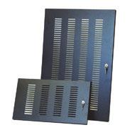 Stand Alone Racks - 11 Contractor Front Doors Locking front doors for the contractor rack series are available in smoked grey polycarbonate or vented steel.