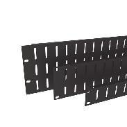 56 - Perforated Rack Panels R1286V - Flanged Perforated Rack Panels Flanged Perforated Steel Rack Panels. Perforated Rack Panels Finish Size (U) Weight R1286/05UVK 1/2U 0.14kg/0.