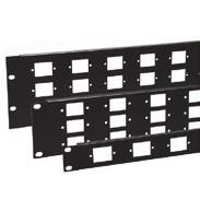 60 - Punched Rack Panels R1313/1UK - For 4mm Binding Post R1268/2UK-721 - For 16A Connectors Punched Rack Panels 1U Patch Panel for 24 4mm Binding Post Material: Steel Finish U Size Weight R1313/1UK