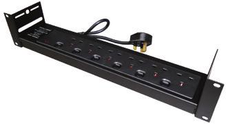 PDU01-14 All components used - Rack in this Mounting unit conform PDU to current RoHS, CE & UL 1U certification. Rack Mounting PDU with Surge Protection & EMI Filter.