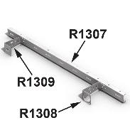 R1307 - R1309 Cable Supports and Lacing Strip for 19" Rack Panels.