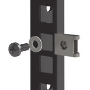 Clip Nuts NEW! Rack Fasteners - 87 New and innovative Clip Nuts for Rack Rails. Simply slides onto Rack Rail Square Holes, creating a Threaded Hole and eliminating the need for cage nuts.