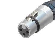 XX-HE Series XLR Cable Connectors - 93 Exclusive version of standard XX Series. Valuable velour chromium plating. Extra high temperature resistant insulator material. Rated to 280 C (536 F).