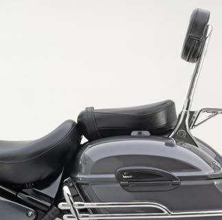 95 3 4 a. b. 3c 3. Passenger Backrest Components A three-piece system with triple-chrome plating.