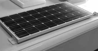 SOLAR PANEL CONNECTION Solar panel connection point or Solar panel fitment Depending on specification, a solar panel connection point, or a solar panel and regulator, will be installed in the