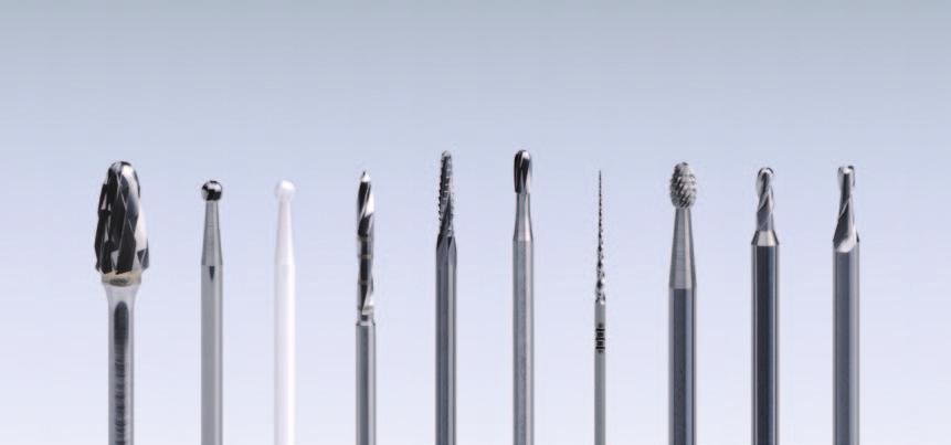 with the GrindSmart Nano5 for dental, surgical and industrial burs The production of high quality tools has always driven Rollomatic in its design choices of machines.