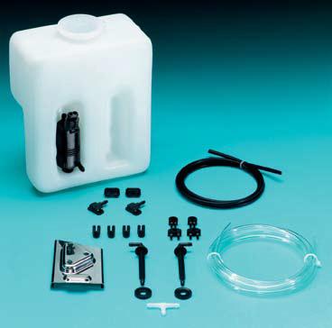 Marinco Heavy Duty Windshield Washer Kit Add-On Windshield Washer Kit Can be used on new or existing AFI Deluxe wiper arm and blade sets Kit includes parts to outfit two wiper arms Sprayer fittings