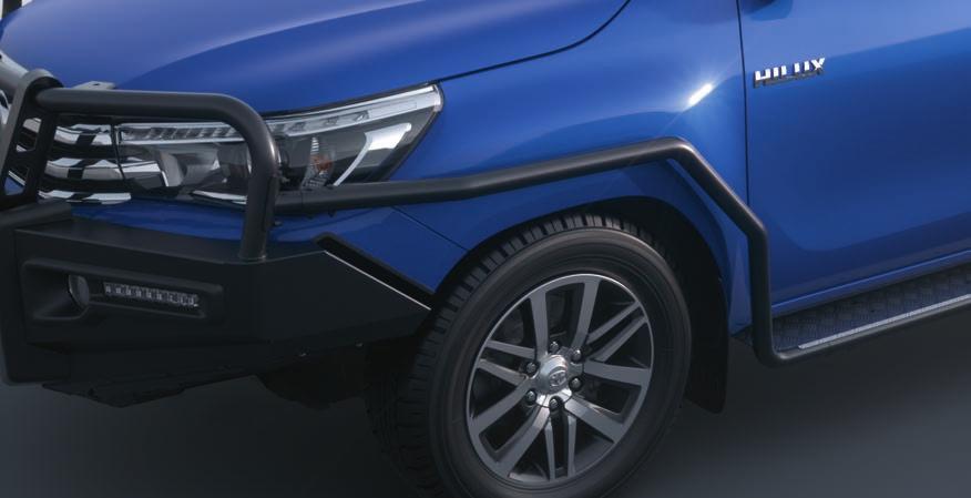 SIDE RAILS Toyota Genuine Side Rails provide added body protection for driving in off-road and harsh conditions.