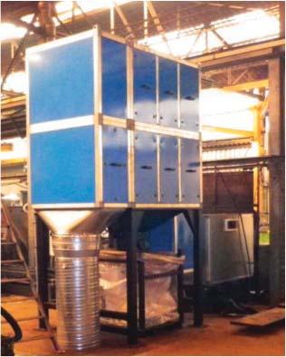 TOWER filters are provided in 2 versions, dusts recovery drum for welding applications (TW FP), and BIG BAG with rotary airlock for PLASMA cutting applications and sanding grinding (TW ER), high fume