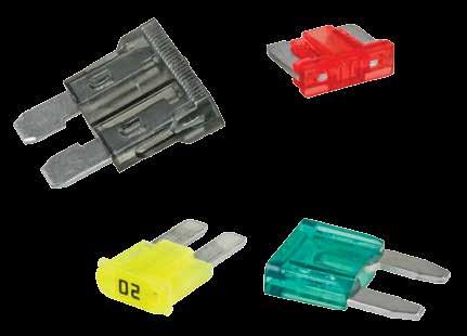BF1/10 Wide range of fuse types and current ratings. Assortment kits available. Colour coded to industry standards. MCBF10/10 Fuses MF30/10 M2F20/10 Blade Micro (ATM-LP) 9mm 11mm 2.