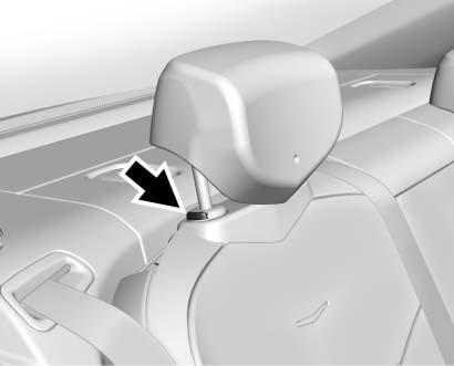 Always adjust the head restraint so that the top of the restraint is at the same height as the top of the occupant's head. Rear outboard head restraints are not removable.
