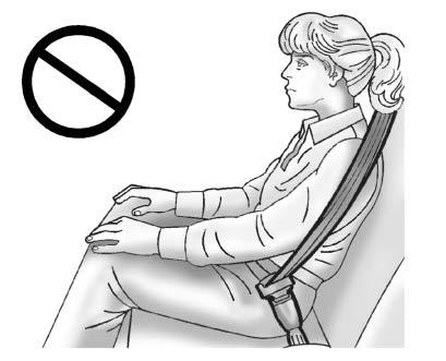 In a (Continued) Warning (Continued) crash, the child would not be restrained by the shoulder belt. The child could move too far forward increasing the chance of head and neck injury.