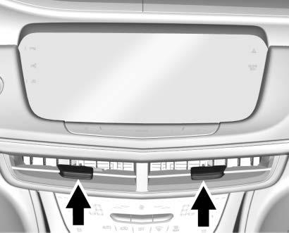 9. Air Delivery Mode Control Rear : Touch Rear on the Home Page of the infotainment display to open the rear climate control display.