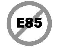 E85 or FlexFuel No E85 or FlexFuel Gasoline-ethanol fuel blends greater than E15 (15% ethanol by volume), such as E85, cannot be used in this vehicle.