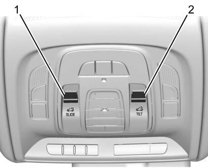 There is also a control for the rear window sunshade on the rear door panel.