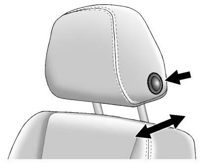 The fore and aft position of the head restraint can be adjusted.
