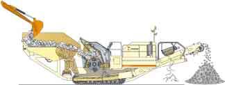 in) Nordberg TK11-42-2V feeder - length 4150 mm (13 ft 8 in) - width 1100 mm (3 ft 7 in) Crusher Nordberg NP1213 impact crusher - 