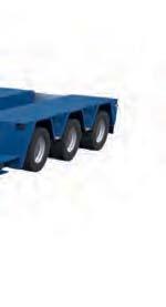 to 46t Axle loads of 12t at 80km/h (depending on national regulations) Flatbed and vessel deck version Flatbed height from 220mm to 350mm Single