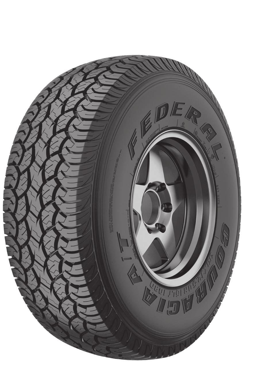4x4 & SUV Tires / Adventure Exploring COURAGIA A/T Tire Size Ply Rating Overall Diameter Section Measuring Approved mm inch mm inch inch inch Depth Weight Max.