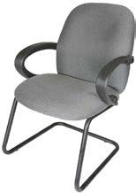Black 24 L x 24 D x 32 H Q-8 Sled Chair - Grey 24 L x 24