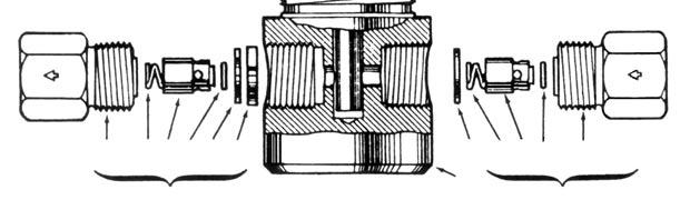 1 Position fluid body (21) and lower housing (19) in vise. Note: Insert soft aluminum plates in vise jaws to cushion grip against fluid body. Refer to paragraph 4-2.