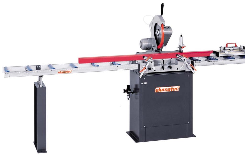 [ High performance Mitre saw MGS 72/30 >Stable, grinded continuous support table with turn table on precise bearings >Wear resistant and low volume multi v - belt drive >Manual saw stroke >Standard
