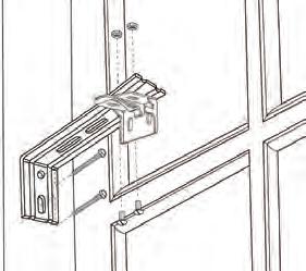 Overview Step 2 Mounting Brackets Cordless Control with Decorative Cassette Decorative Cassette 2" Inside Mount Center the shade in the window frame. Mark the position of the headrail.