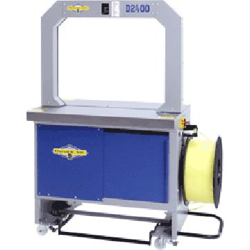 operating at 25 fpm. Therefore, another method such as a banding machine will have to be utilized. The Dynaric D2400 automatic strapping machine would be ideal for this application (see figure G).
