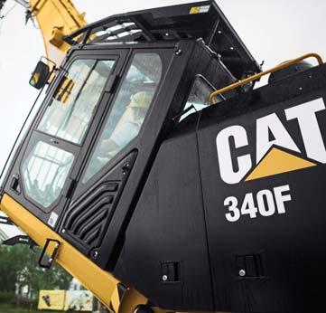 Safe and Quiet Cab Enjoy quietness and comfort with the dedicated demolition cab. Increase your upward visibility with the 30 tiltable cab during high-reach demolition.
