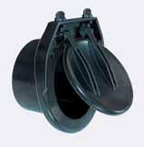 Backwater flap valves according to DIN 12056 AxB H KESSEL Multitube single flap backwater valve for wastewater made of polymer Flap self-closing.