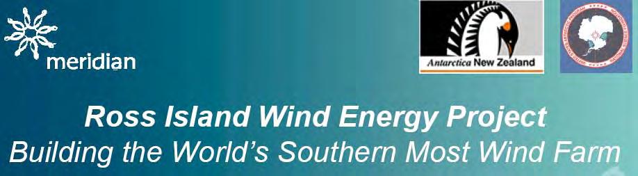 Wind Farm in an Alliance with Antarctica New Zealand and